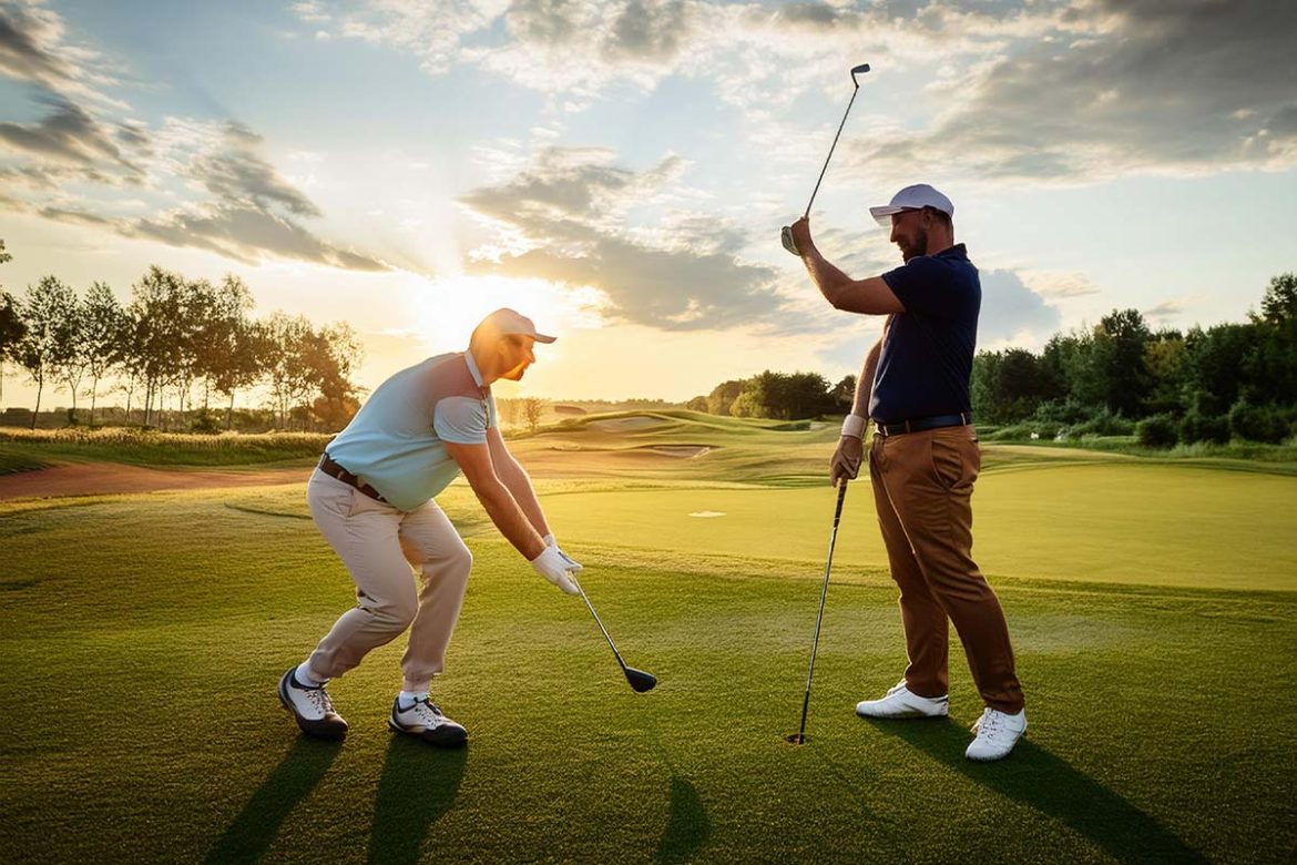 Golf-Anfängern und Fortgeschrittenen