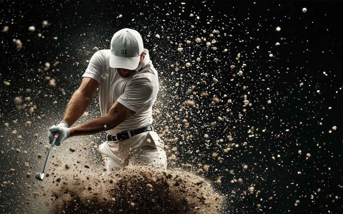 Treffmoment beim Golfschwung