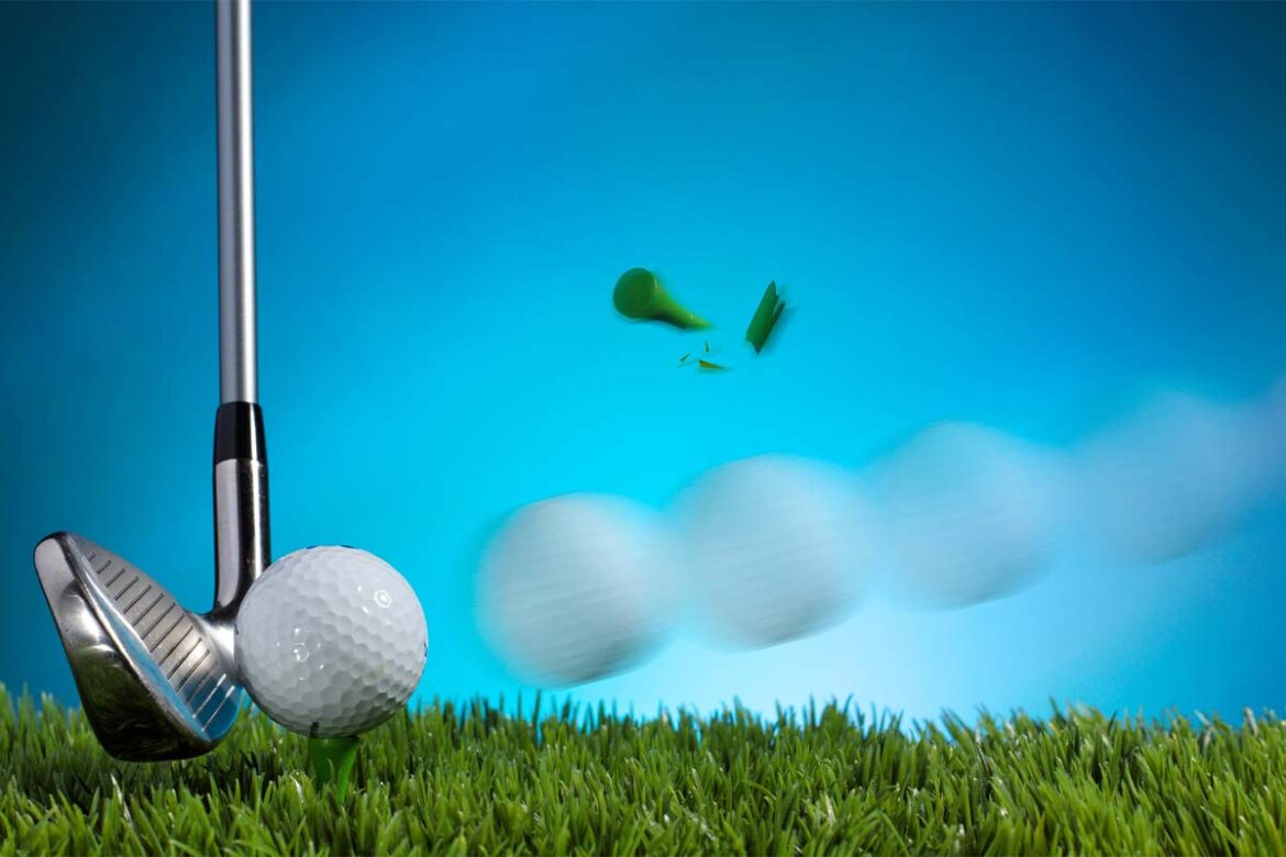 Sauberer Ballkontakt im Golf