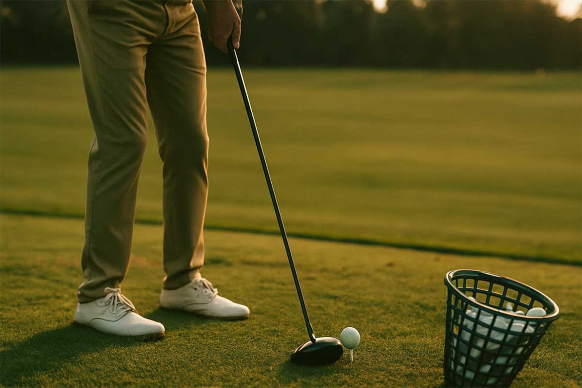 Golf für Anfänger- Eine Person hält einen Golfschläger